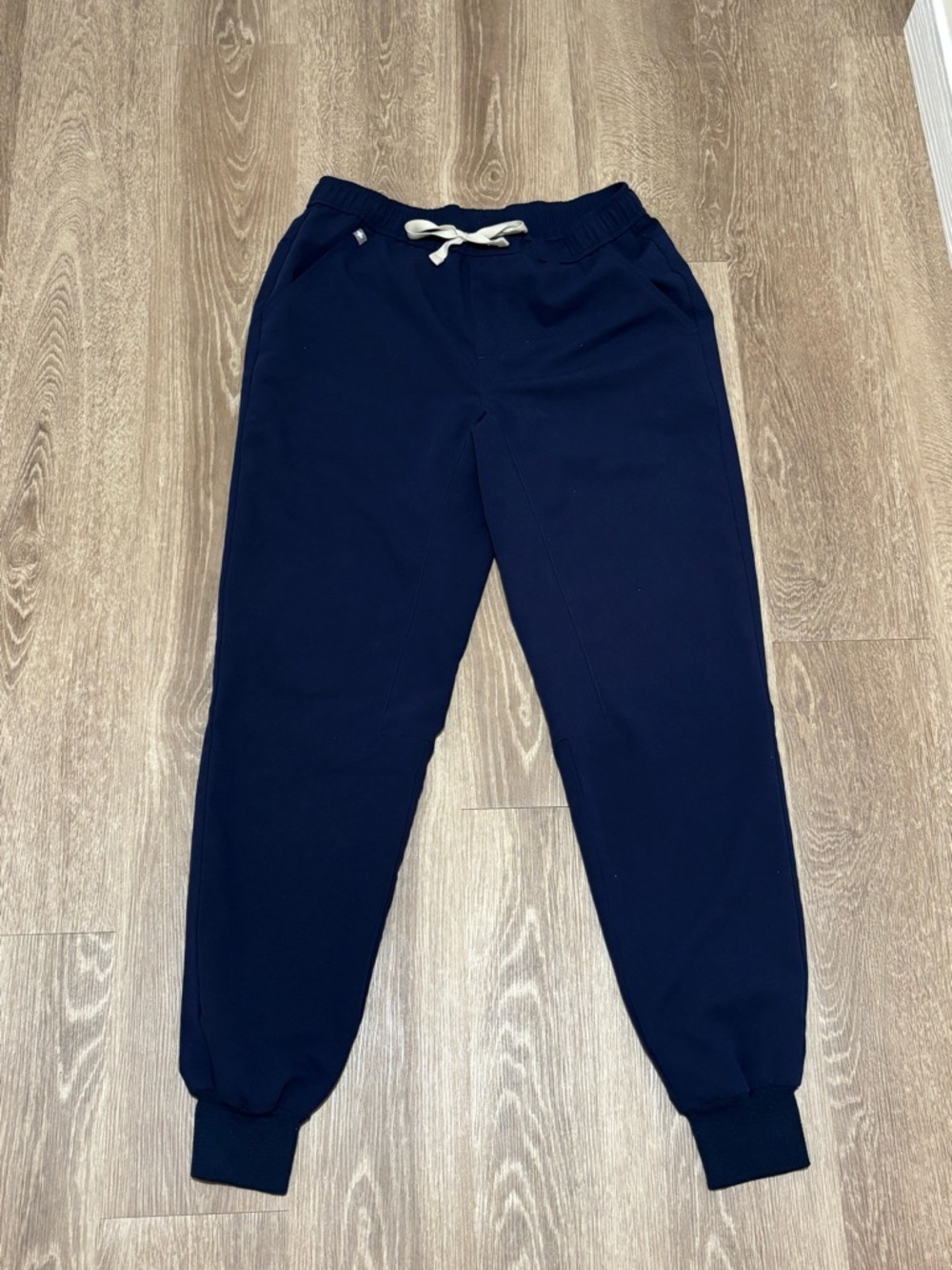 Figs Navy Blue Drawstring Scrub Pants | Small